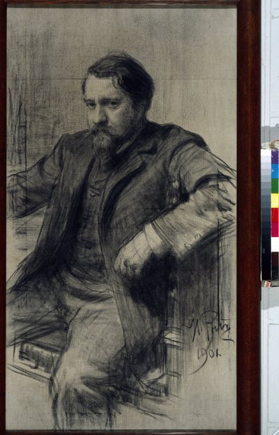 Portrait du peintre Valentin Aleksandrovitch Serov (1865-1911) - Ilya Efimovich Repin