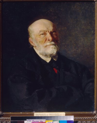 Portrait du scientifique et pédagogue le docteur Nikolai Ivanovitch Pirogov - Ilya Efimovich Repin