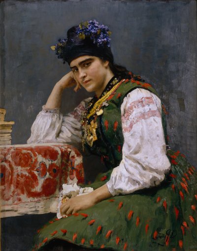 Portrait de Sofia Dragomirova-Lukomskaya, 1889 - Ilya Efimovich Repin