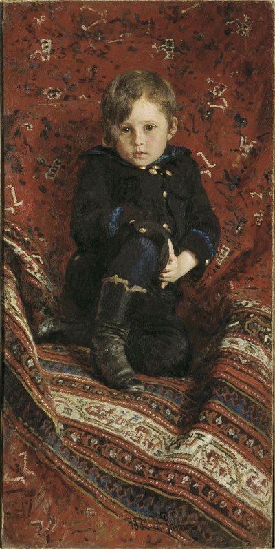 Portrait de Yury Repin, le fils de l