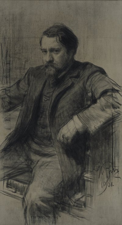 Portrait du peintre Valentin Alexandrovich Serov 1865-1911, 1901 - Ilya Efimovich Repin