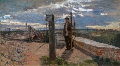 Ouvrier ferroviaire à Khotkovo - Ilya Efimovich Repin