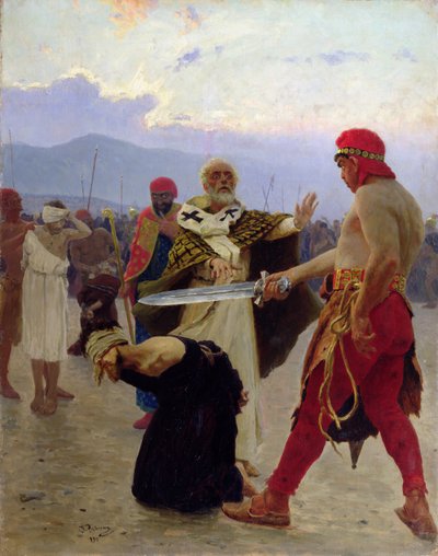 Saint Nicolas de Myre sauve trois innocents de la mort, 1890 - Ilya Efimovich Repin