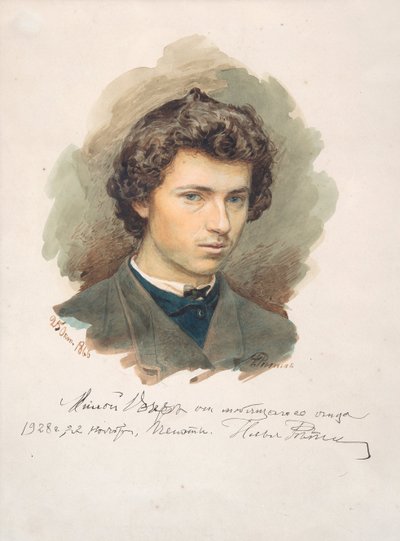 Autoportrait, 1866 - Ilya Efimovich Repin