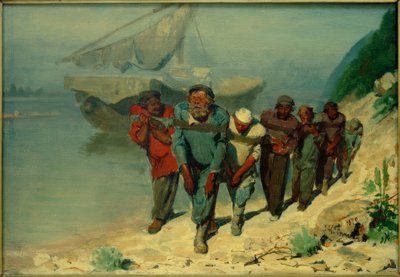 Étude pour Les Bateliers de la Volga - Ilya Efimovich Repin