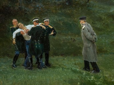 Le duel (détail) - Ilya Efimovich Repin