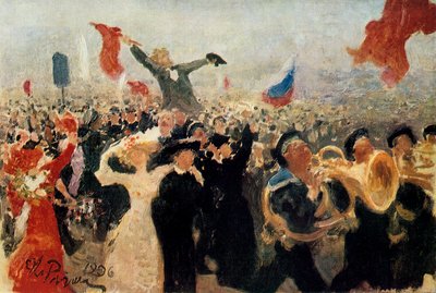 La manifestation du 17 octobre 1905 - Ilya Efimovich Repin