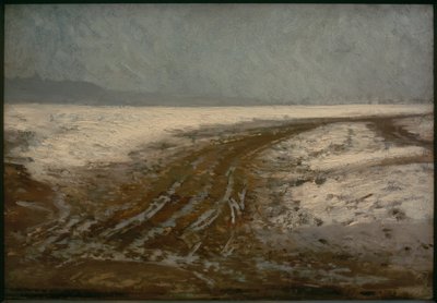 Chemin (route dans la neige) - Ilya Efimovich Repin