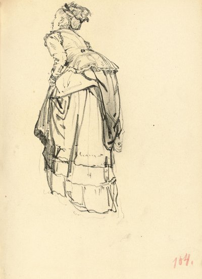 Femme en robe de dos, c. 1872-1875 - Ilya Efimovich Repin