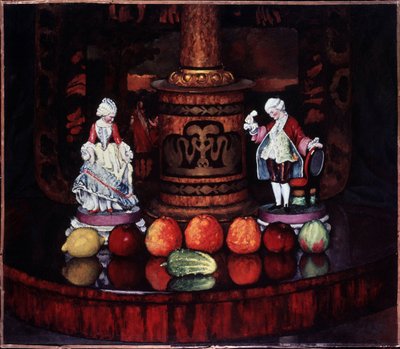 Nature morte avec des statuettes de porcelaine - Ilya Ivanovich Mashkov