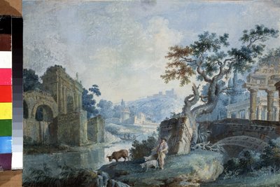 Paysage italien (Peinture de Ilya Vasilyevich) - Ilya Vasilyevich Neyelov