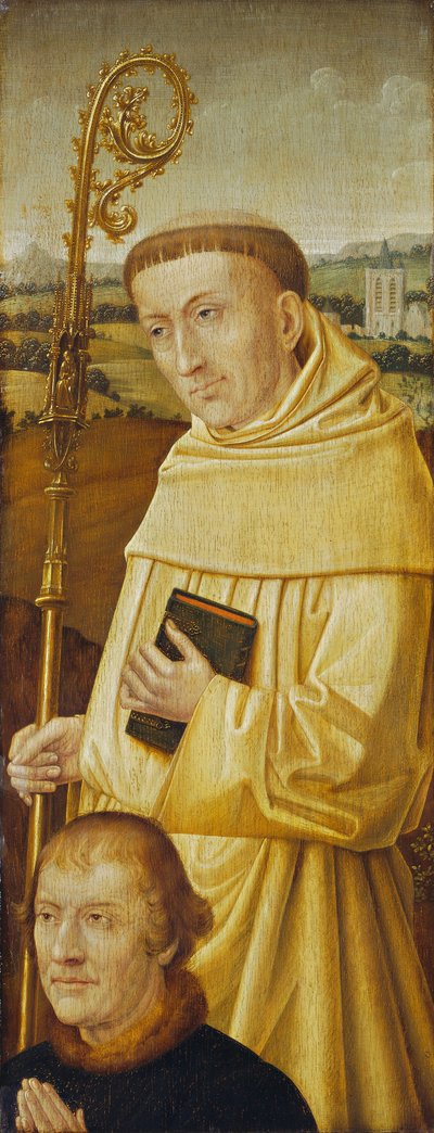 Saint Bernard avec donateur [avers] - Imitator of Flemish 15th Century