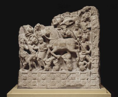 Le Grand Départ de Siddhartha Gautama - Indian Art.