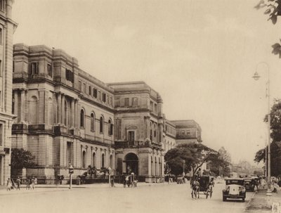 Le musée indien et Chowringhee Road en regardant vers le sud (photo n/b) - Indian photographer