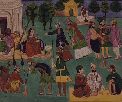 Mœurs et coutumes, une des quatre dessins représentant la fabrication et l