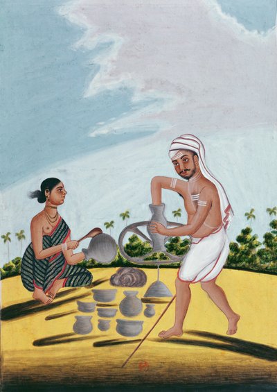 Un potier au travail - Indian School