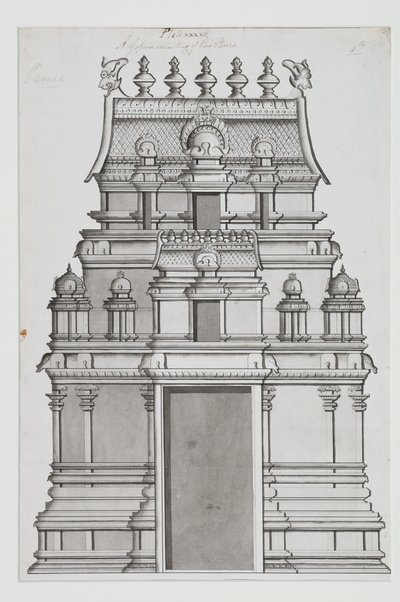 Un gopuram à deux étages - Indian School
