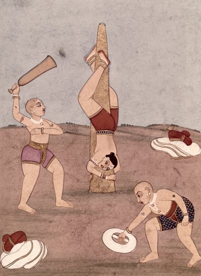 Acrobates exécutant des prouesses physiques - Indian School
