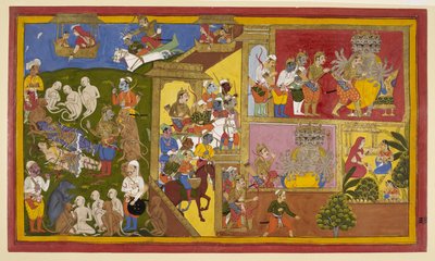 Sahibdin et atelier, Rama et Lakshmana liés, du 