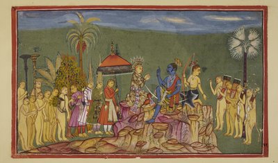 Rama demande à Sugriva comment il connaît si bien les quatre coins du monde - Indian School