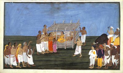 Cérémonie brahmane, illustration de 
