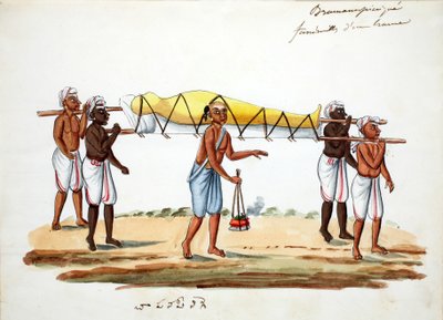 Procession funéraire brahmane - Indian School