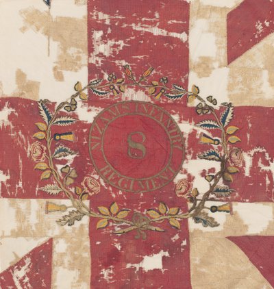 Centre de la première ou couleur royale, 8e régiment d
