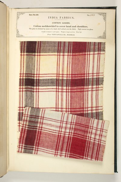 Foulard en coton pour couvrir la tête et les épaules de Ventapollum à Madras, de 