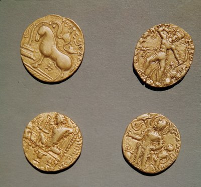 Dinars de Samudragupta (335-375) Kumaragupta I (415-454) et Chandragupta I (320-335) - Indian School