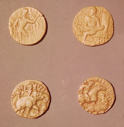 Dinars de Samudragupta (335-375) et Kumargupta I (415-454) - Indian School