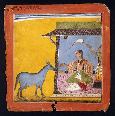 Gaudi Ragini, épouse de Sri Raga, vers 1690-5 - Indian School