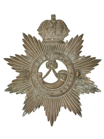 Insigne de casque, Bombay Volunteer Rifles, 1877-1901 - Indian School