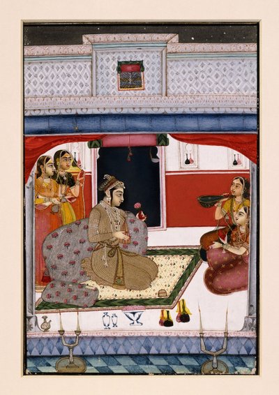 Hindola Ragini, vers 1738 - Indian School