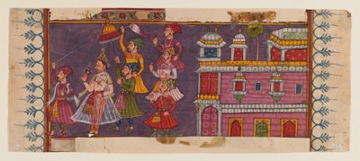 Saints Hommes et Courtisans Assemblés Devant un Prince - Indian School