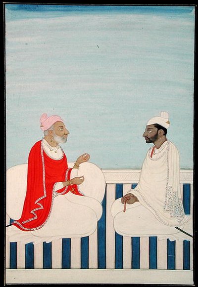 Un raja tient une audience, c.1800 - Indian School