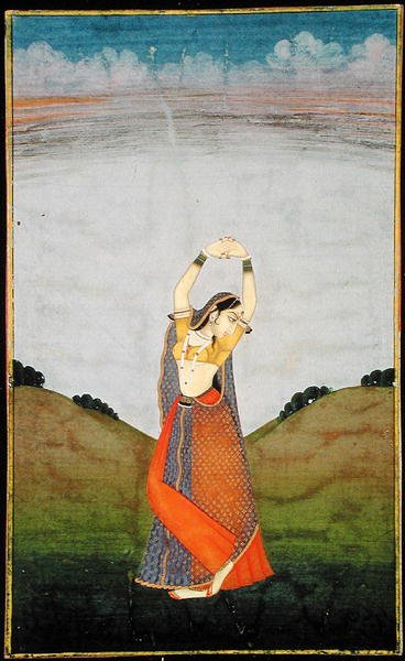 In. 57.13 Une femme aspirant à son amant, vers 1780 - Indian School