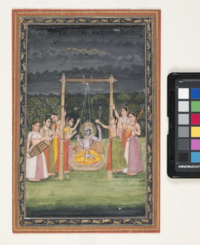 Krishna rendez-vous avec les Gopis - Indian School