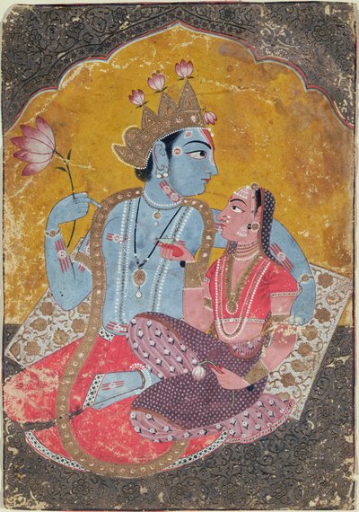 Krishna et Radha, c.1690-1700 - Indian School