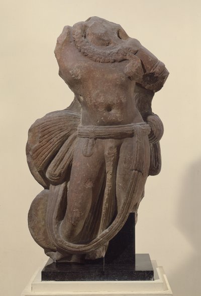 Nagaradja, le roi serpent (grès) - Indian School