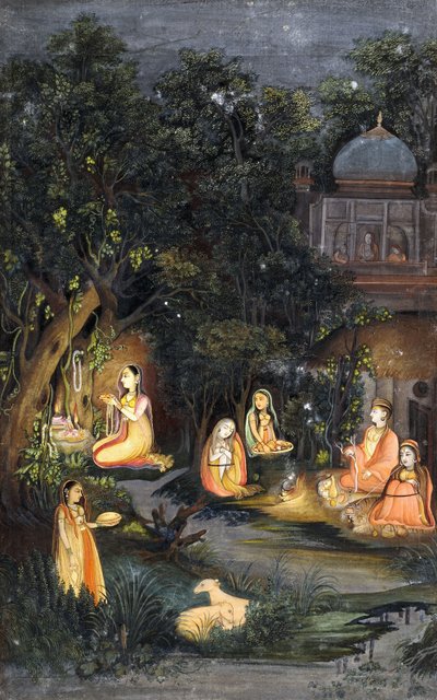 Culte nocturne et festin, vers 1770 - Indian School