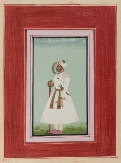 Portrait de Rao Vir Singh, vers 1780-1790 - Indian School