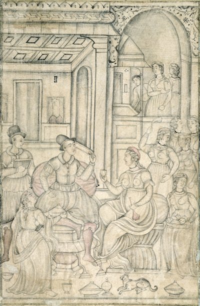 Marins portugais avec des femmes indiennes - Indian School