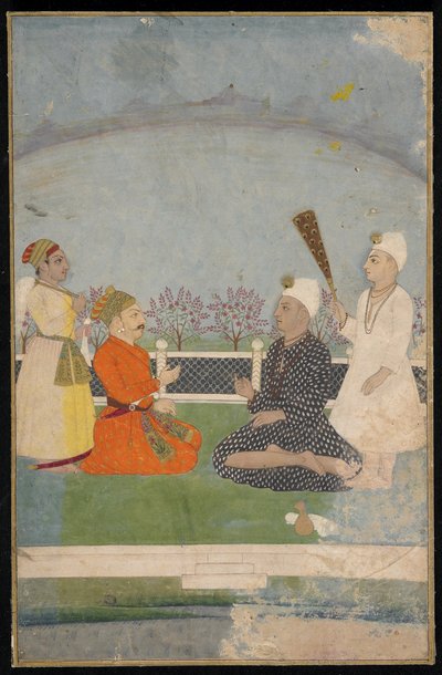 Prince visitant un saint homme, folio d