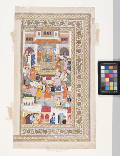 Raja avec courtisans - Indian School