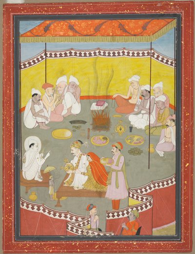 Le couple royal distribue des repas - Indian School