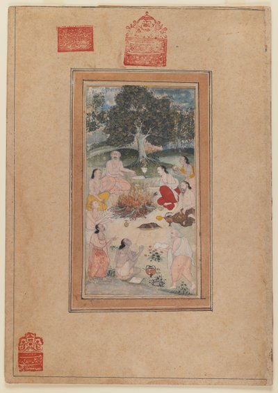 Sadhus rassemblés autour d