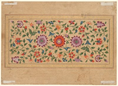 Vignes florales défilantes, 1755 - Indian School