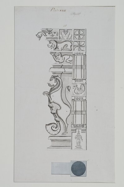 Colonne sculptée d