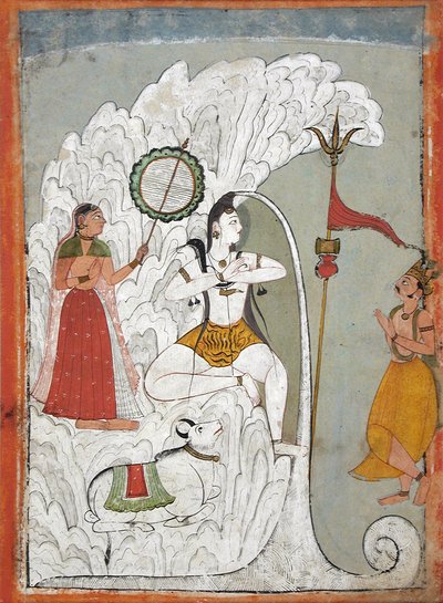 Shiva portant la descente du Gange, folio d