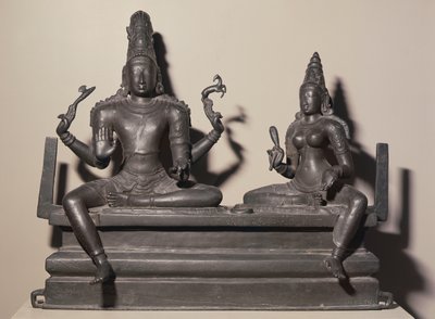 Shiva et Parvati, dynastie Chola, vers 846 - Indian School